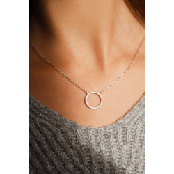 Circle Zircons Necklace