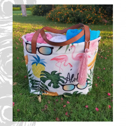 Flamingo Beach bag