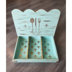 Box of spoons and forks