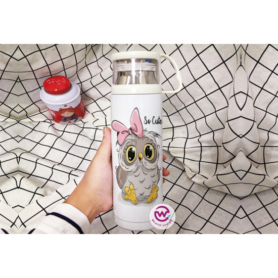 Thermal Thermos With Cup ( Customize your Name and/or Photo )