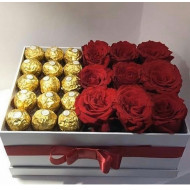 Flowers & chocolates  Gift Box