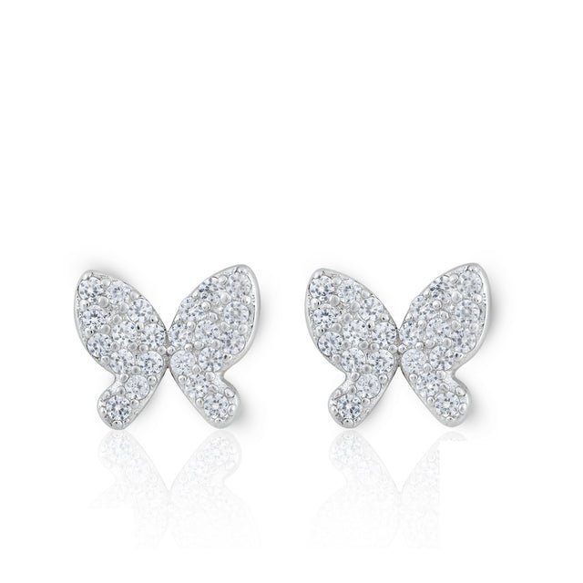 Zircon Butterfly Earrings