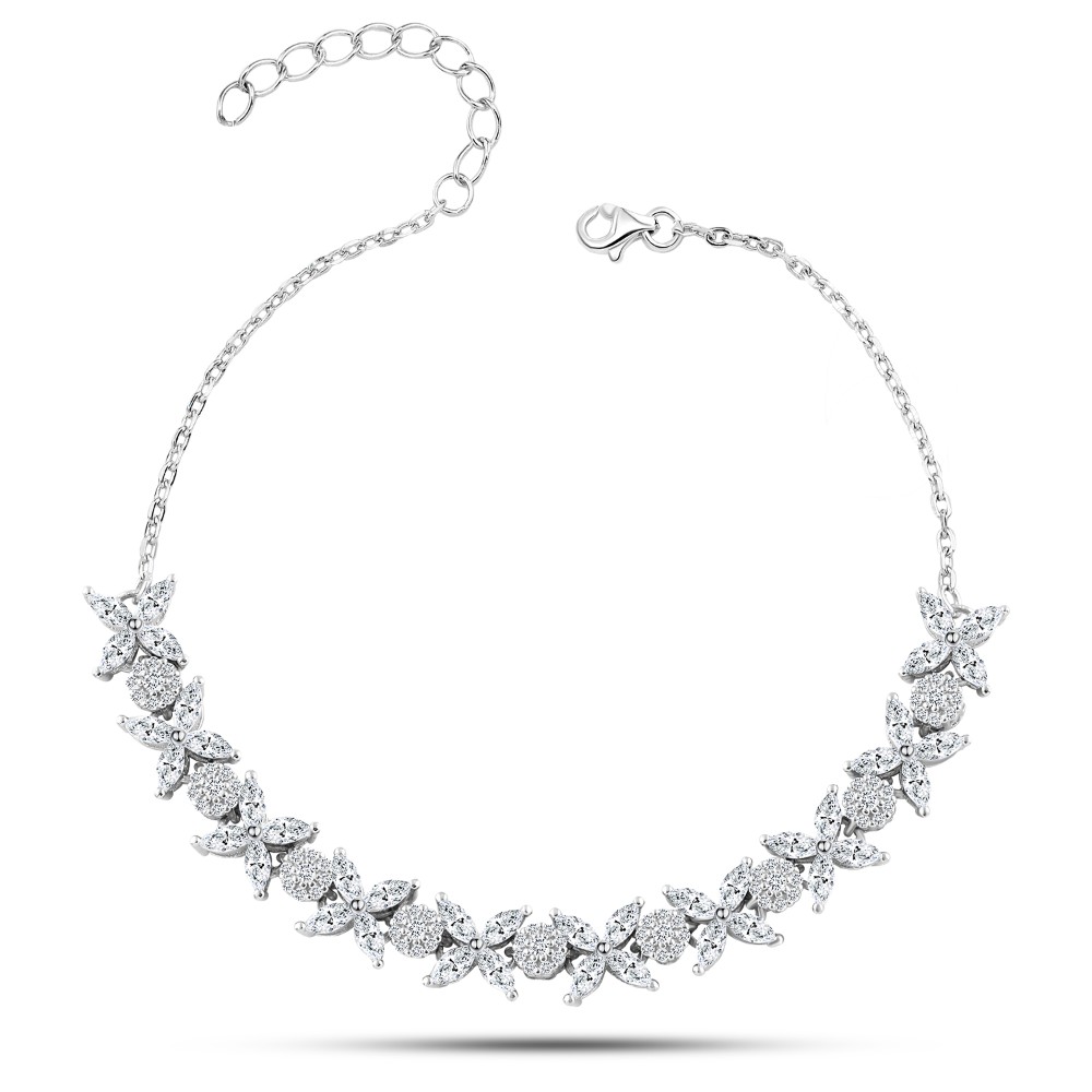 Sparkling Zircon Butterfly Bracelet