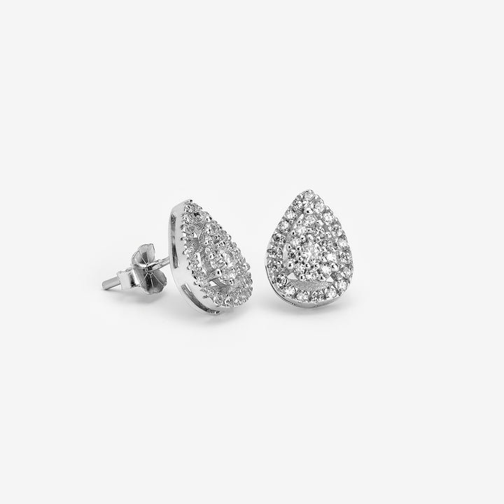 Oval Zircon Earring (01)